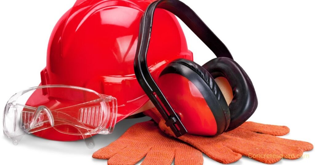 Safety gear for concrete workers provided by Concrete Squad in Miami, FL.